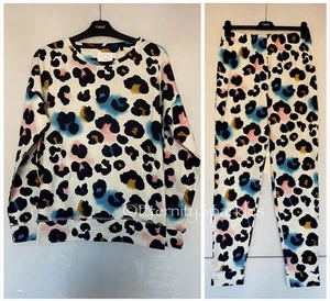 SIGUIENTE Pijama de algodón largo completo con diseño animal brillante crema para damas - PEQUEÑO 8/10 - Imagen 1 de 4