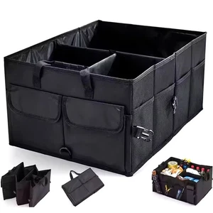 Big Capacity Car Storage Box Eco-Friendly Super Durable Car Trunk Organizer _pu - Picture 1 of 12