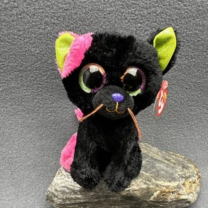New Ty Beanie Baby Boos 2024 LICORICE Kitty Cat  Plush Stuffed Toy Halloween - Picture 1 of 12