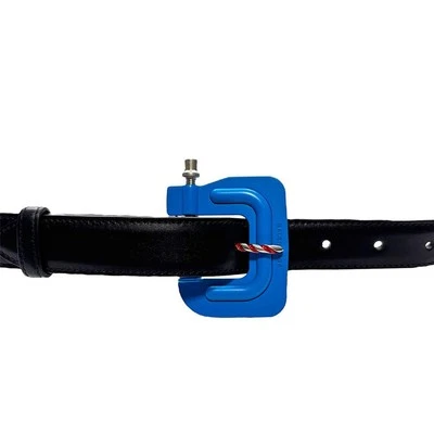 Balenciaga, Driver Leather Belt, Black, Blue, good condition, almost unused - Image 1 of 4