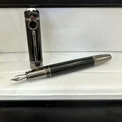 Perfect Metal Conan Series Black Color-Grey Clip M nib Fountain Pen No Box - Image 1 of 3