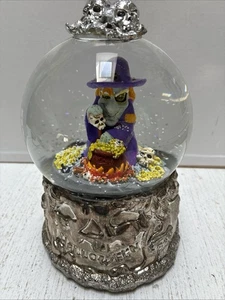 Vintage & Rare Wallace Silver Plated Halloween Witch Snow Globe ~ 6 1/2” - Picture 1 of 7