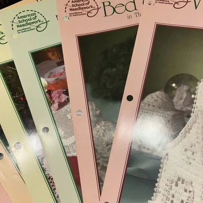 American School Of Needlework - White Christmas Collection LOT Of 6 Booklets ‘99 - Image 1 of 4