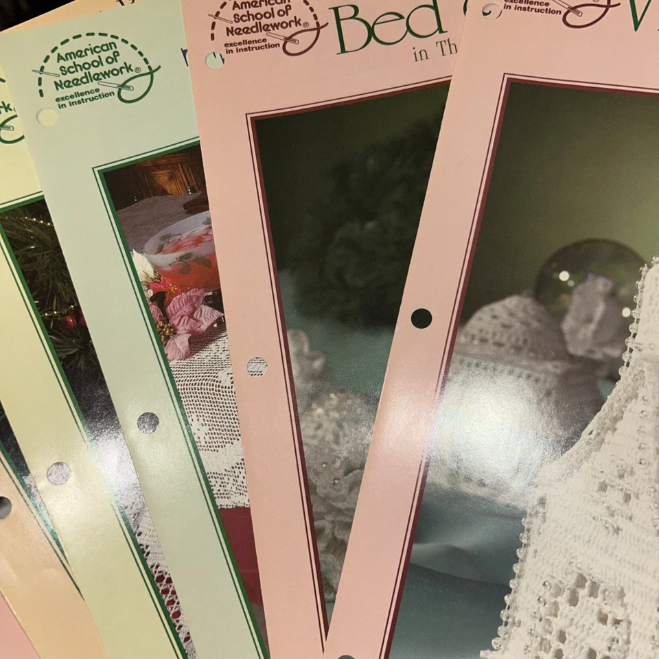 American School Of Needlework - White Christmas Collection LOT Of 6 Booklets ‘99 - Image 1 of 4