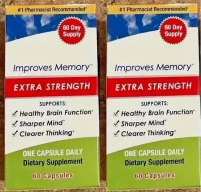 Paquete de 2 cápsulas de 20 mg extra fuerza 120 - Se envía desde EE. UU. gratis - CADUCIDAD 2027 Foto 1 de 2