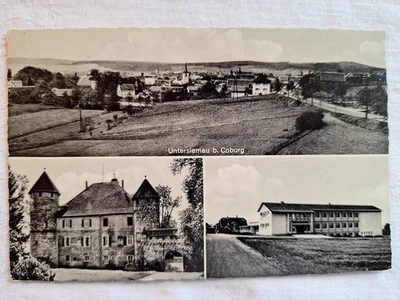 alte Ansichtskarte  Untersiemau  bei Coburg  Mehrbild  1962 - Bild 1 von 2