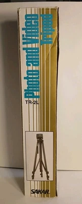 Sakar TR-2L Photo and Video Tripod in original Opened Damaged Box- Instructions  - Image 1 of 4
