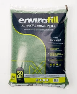 Green Envirofill 12/20 Artificial Grass Infill for Synthetic Turf 50lb bag - Picture 1 of 2