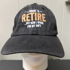 Ich habe versucht in Rente zu gehen, aber jetzt arbeite ich für meine Frau Golfmütze Einheitsgröße, schwarz neu ohne Etikett - Bild 1 von 8