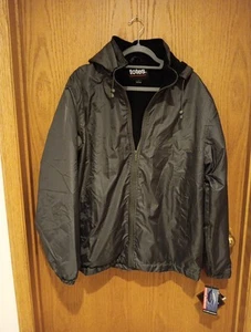 NEW/TAG Totes Fleece Lined GREY Hooded Wind Breaker Jacket Sz L Full Zip Women’s - Picture 1 of 9