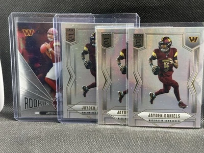 Jayden Daniels Rookie Football 4 Card LOT - Image 1 of 2