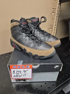 GS Talla 7Y / 8.5W - Nike Air Jordan 9 Retro Negro Oliva Zapatos (HV4574-030)  - Imagen 1 de 8