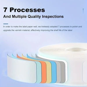 (Blue)Thermal Label Paper For Label Printer Barcode Price Size Name Blank DY9 - Zdjęcie 1 z 10