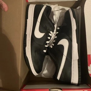 Nike Dunk Low Retro Black White Reverse Panda 2.0 DV0831-002 Size 10 Men's Used - Picture 1 of 6