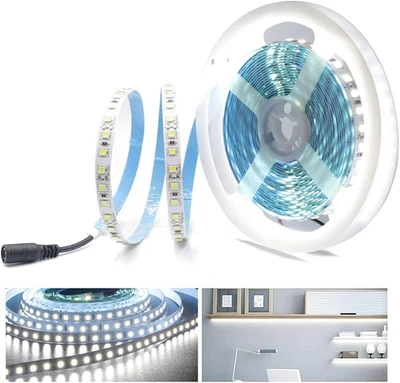 Striscia Led,600Leds 2835Smd,5M,Bianco Freddo, IP20 12V Strisce LED Semplice Da  - Immagine 1 di 4