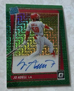 2021 Donruss Optic Jo Adell Rated Rookie RC Auto Green Mojo /99 Angels - Bild 1 von 1