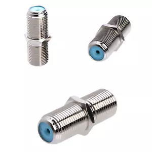 20 Pcs F Type Coupler Adapter Connector Female 3 GHz F81 RG6 Coaxial Cable - Picture 1 of 2