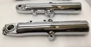 Harley Touring Road King 2014 -2020 FLHTK FLHTCU FCM Chrome Fork Legs EXCHANGE - Picture 1 of 13