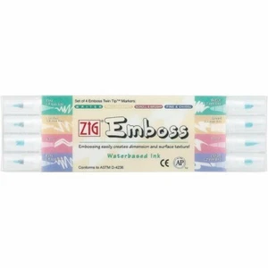 Kuretake Zig Doppelspitze Prägung Marker für Kalligraphie 4-teiliges Stift-Set aus Japan - Bild 1 von 3