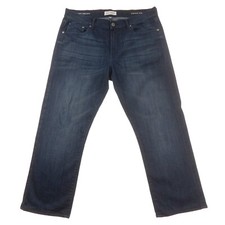 DL1961 Vince Casual Straight Jeans Mens 35x28 (SHORTENED) Dark Blue Denim