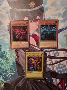 YUGIOH! - DIVINITÀ EGIZIE - OBELISK - SLIFER - DRAGO ALATO DI RA - ITALIANO - Foto 1 di 6