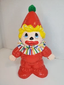 Vintage Retro 70's Clown Ceramic Coin Or Piggy Bank - Picture 1 of 4
