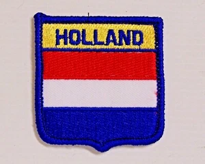 HOLLAND EMBROIDERED PATCH SHIELD WOVEN CLOTH BADGE SEW-ON JACKET HAT FLAG DUTCH - Picture 1 of 1