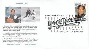 Aristocrat U S FDC Scott# 5608 Yogi Berra, baseball player, June 24, 2021 - Picture 1 of 1