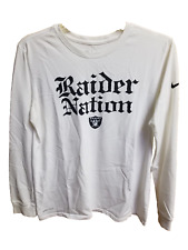 The Nike Tee NFL Team Apparel  Raider Nation Las Vegas Raiders Dri-Fit Sz M GUC