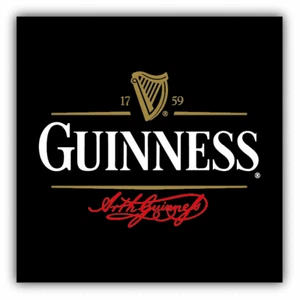 "Calcomanía pegatina parachoques con logotipo de cerveza Guinness Arthur - 3"" o 5""" - Imagen 1 de 1