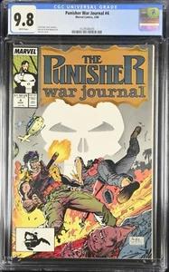 THE PUNISHER WAR JOURNAL #4 - CGC 9.8 - Marvel 3/89 Jim Lee Cover - Picture 1 of 2
