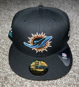 New Era Men’s Cap 59FIFTY Fitted Hat NFL Miami Dolphins 2020 DRAFT Size 7 (1/2)