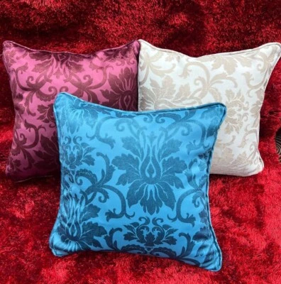 Cushion Covers 18x18" Damask Super soft SOFA DECORATION in different colours  - Image 1 of 4