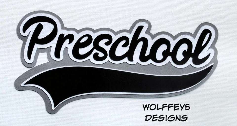 CRAFTECAFE PREESCOLAR NIÑO TÍTULO papel prehecho piezas álbum de recortes troquelado página albuM Foto 1 de 1