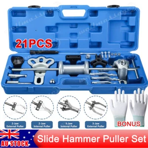 New Slide Hammer Dent Puller Tool Kit Wrench Adapter Axle Bearing Hub Auto Set - Picture 1 of 12