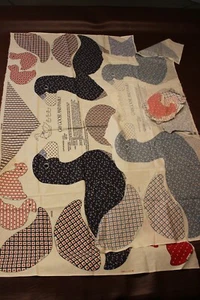 Vintage - CRAFT Fabric - Sewing - GABY GOOSE & FAMILY - 2 QTY  - Picture 1 of 6