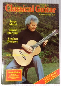 Classical Guitar Magazine November 1985 Jorge Morel David Starobin Dodgson - Picture 1 of 3