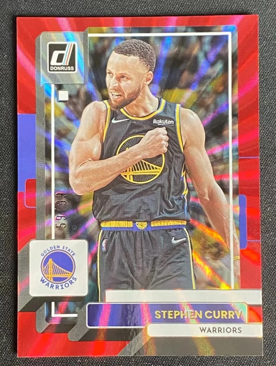 Stephen Curry 2022-23 Panini Donruss 59/99 Red Laser Golden State Warriors #116