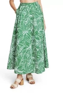 ⚡️Tabitha Brown for Target Women's Linear Floral Print Maxi Skirt (Size 4X) - Picture 1 of 2