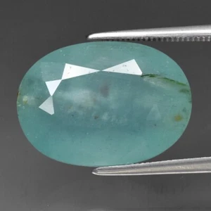 💎 9.97ct 17x12.2mm Oval Natural Blue Aquamarine - Unheated, Africa Gemstone - Picture 1 of 4