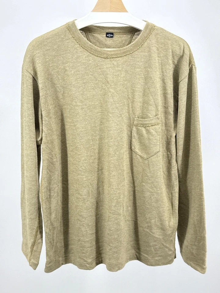 45r 45rpm SS25 热感长袖全新带标签尺寸 5(美国 M)日本制造 — 第 1/4 张图片