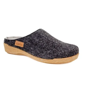 Taos Woollery Clogs Charcoal Gray Wool Slip On Mules Women's Size EU 39 US 8 - Picture 1 of 12