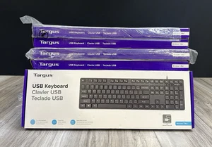 Targus AKB600 USB Wired Keyboard Lot – 10 New Sealed Units – Black Full-Size - Picture 1 of 5