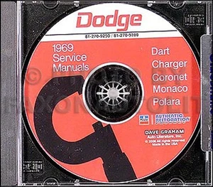1969 Dodge CD Tienda Manual Cargador Super Abeja Corona Dardo Polara Monaco - Imagen 1 de 2