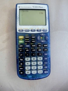 Calculatrice Graphique TEXAS INSTRUMENT TI-83 Plus - bley - avec 4 piles - Afbeelding 1 van 3