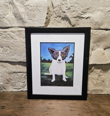 George Rodrigue "I'll Come Again" Professionally Framed Art! (11" x 13") - Image 1 of 4