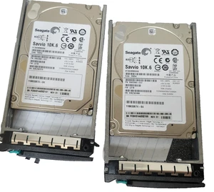 2x EMC 105-000-328-00 118033074-04 300GB 10K RPM 2.5" SAS HDD w/Tray - Picture 1 of 2