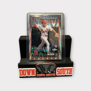 2024 Topps Chrome Ray Wave rifrattore #189 Masyn Winn Rookie Card RC - Foto 1 di 2