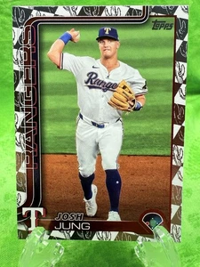 Josh Jung - Spring Training - 2025 Topps Series 1 #117 Texas Rangers - Picture 1 of 11