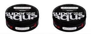 2 X Morfose Super Aqua Hair Gel Wax 150mL Strong Hold Wet Look Hair Styling Wax - Picture 1 of 4